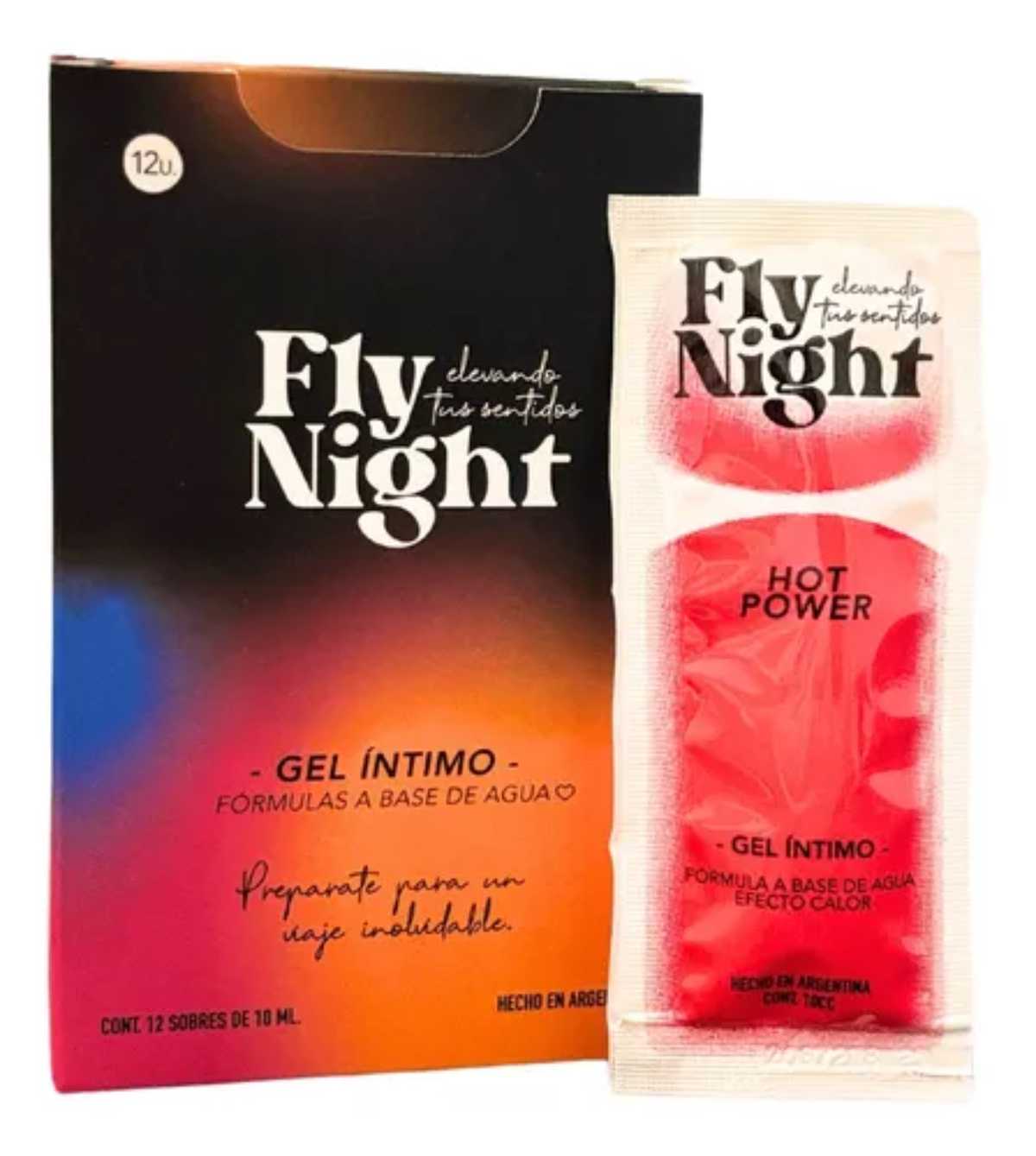 Gel Efecto Calor Hot Power Fly Night 10 ml 1018 ($1500 efectivo o transferencia)
